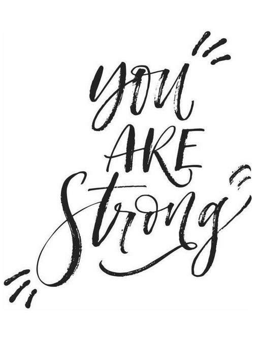 Sticker Mural géant Citation -You are Strong- Vous êtes Fort(e)s - Kiabi