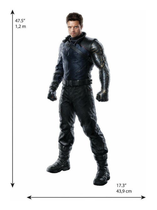 Sticker Mural géant Falcon et le Soldat de l'Hiver Marvel et stickers complémentaires - Kiabi