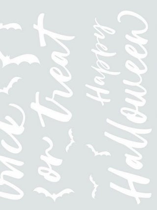 Sticker Mural géant Happy Halloween Phosphorescent -Un bonbon ou un sort-