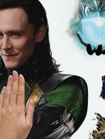 Sticker Mural Géant Loki Marvel et stickers complémentaires