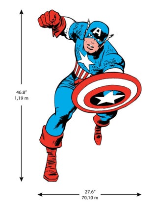 Sticker mural géant Marvel Captain America