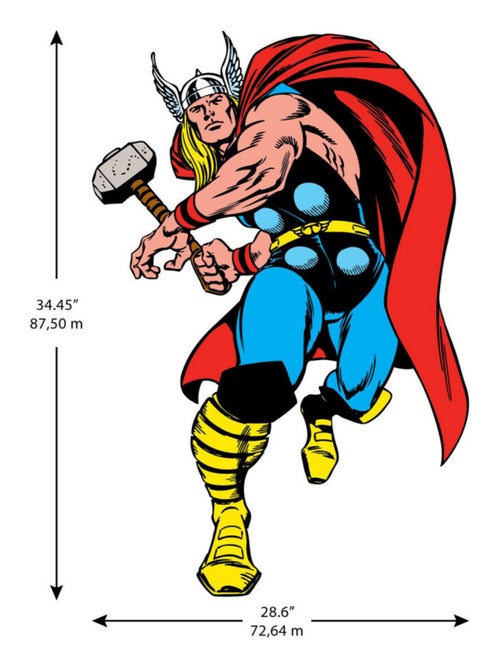 Sticker mural géant Marvel Thor - Kiabi