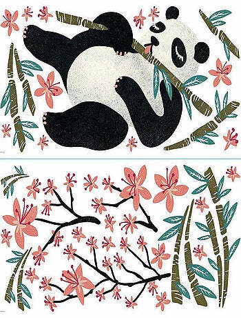 Sticker Mural Géant Panda