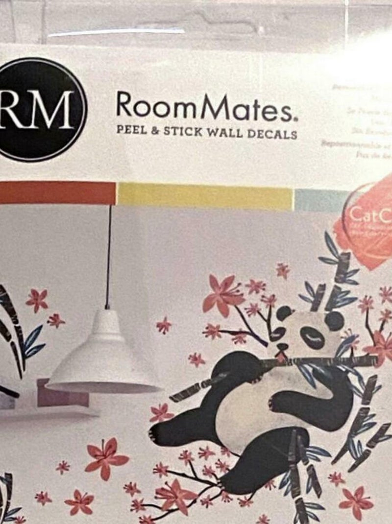 Sticker Mural Géant Panda Blanc - Kiabi