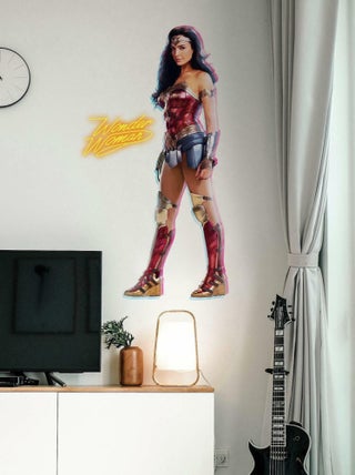 Sticker mural géant repositionnable Wonder Woman Gal Gadot