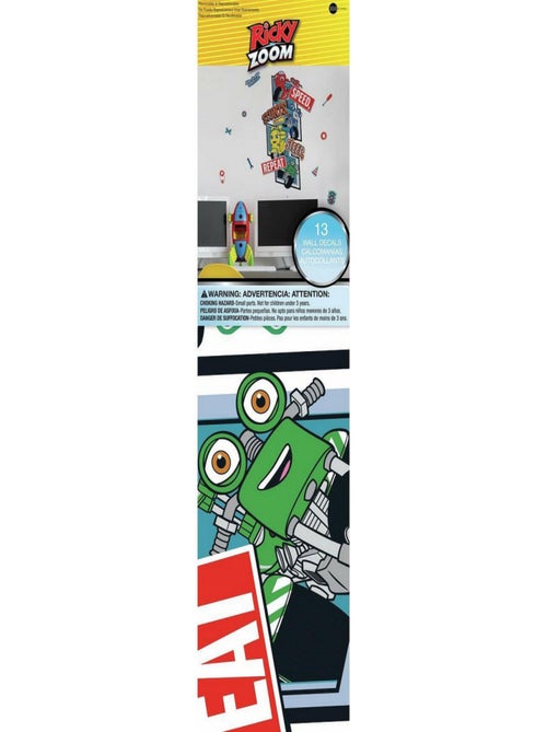 Sticker Mural Géant Ricky Zoom et stickers complémentaires - Kiabi