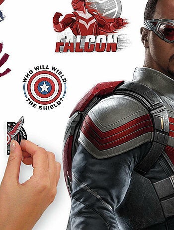 Sticker Mural géant Sam Wilson le Faucon dans Falcon et le Soldat de l'Hiver et stickers complémenta