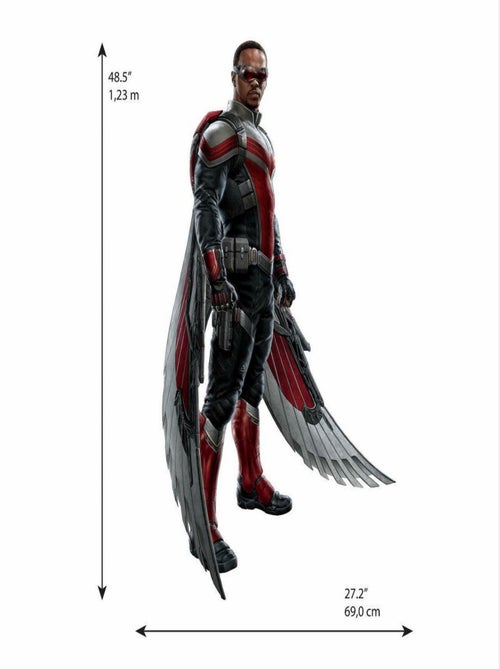 Sticker Mural géant Sam Wilson le Faucon dans Falcon et le Soldat de l'Hiver et stickers complémenta - Kiabi