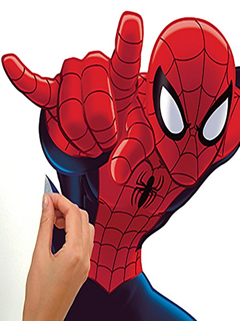 Sticker Mural Géant Spider-Man Ultimate Rouge - Kiabi