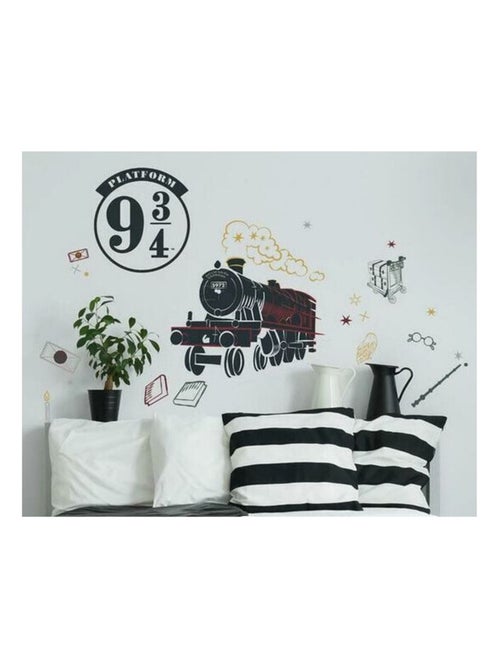 Sticker mural géant Train Poudlard Express Harry Potter - Kiabi