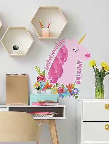 Sticker Mural Incroyable Licorne