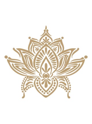 Sticker mural lotus