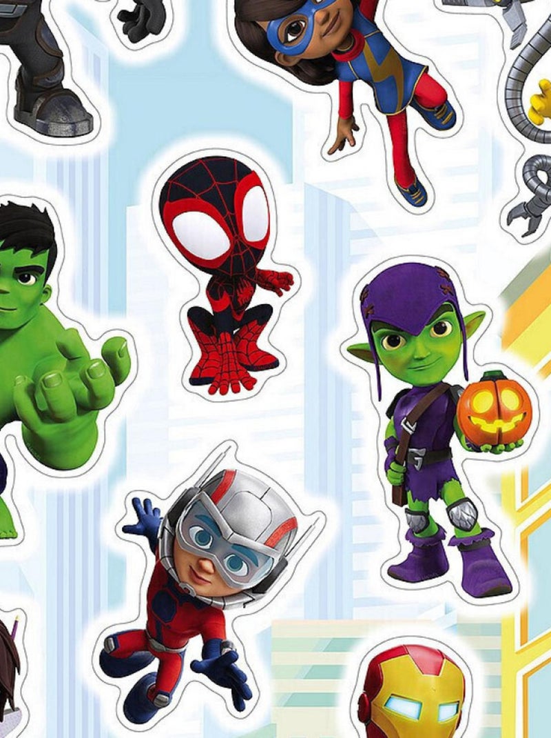 Sticker mural Spidey Et Ses Amis  - 50x70 cm Multicolore - Kiabi