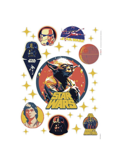 Sticker mural Star wars 50 x70 cm - Kiabi