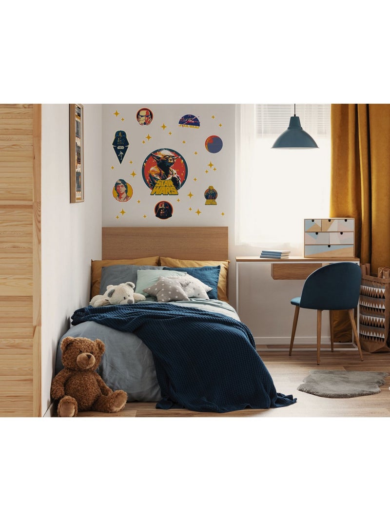 Sticker mural Star wars 50 x70 cm Multicolore - Kiabi