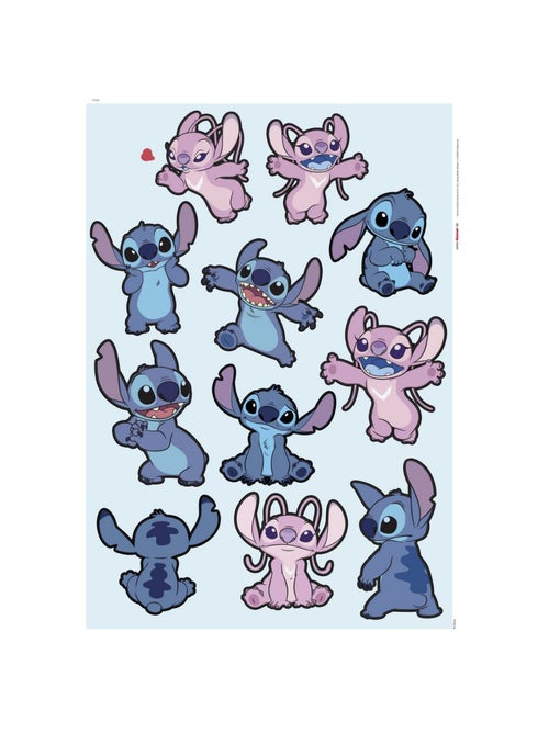 Sticker mural Stitch & Angel – Happy - Kiabi