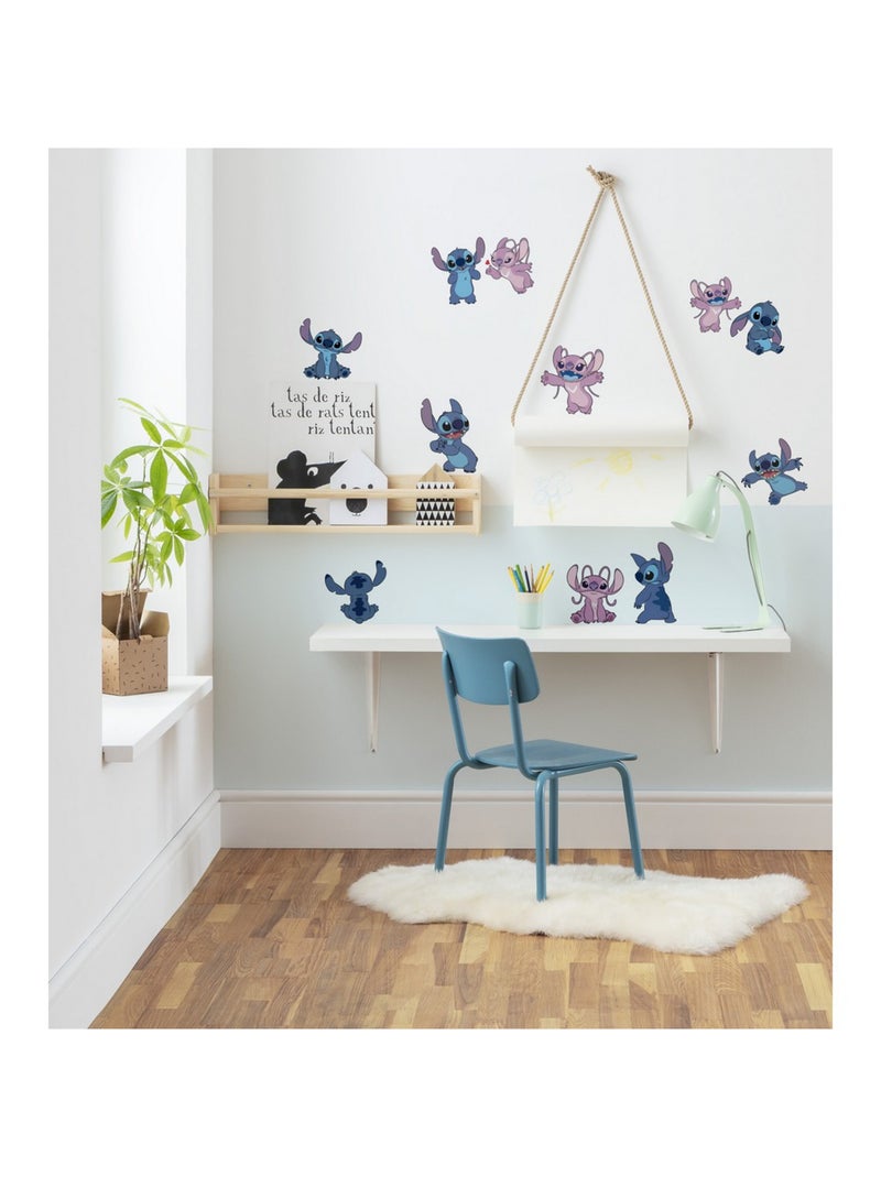 Sticker mural Stitch & Angel – Happy Multicolore - Kiabi