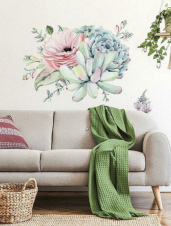 Sticker Mural Sublime Aquarelle Florale