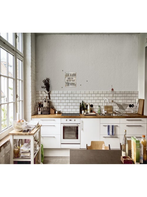 Sticker mural texte -Ein Mann muss...- 50x70 cm - Kiabi