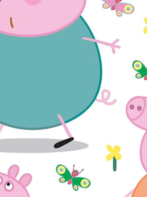 Sticker Peppa pig et sa famille - 1 planche 30 x 30 cm - Kiabi