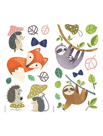 Stickers - Amis De La Forêt - Hauteur 22,9 cm