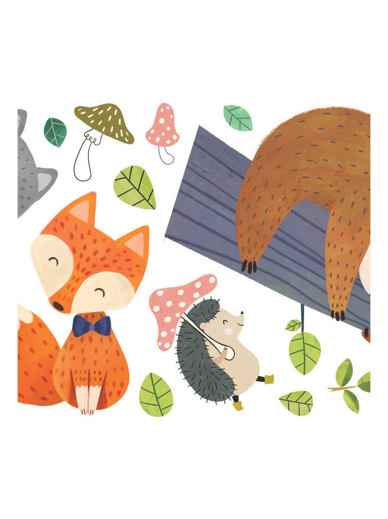 Stickers - Amis De La Forêt Géants - Hauteur 92.71 cm Multicolore - Kiabi