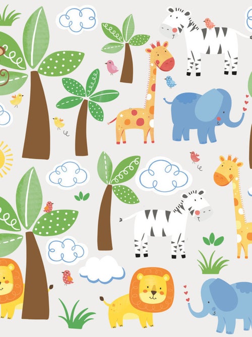 Stickers - Amis De La Jungle - Hauteur 45,7 cm - Kiabi