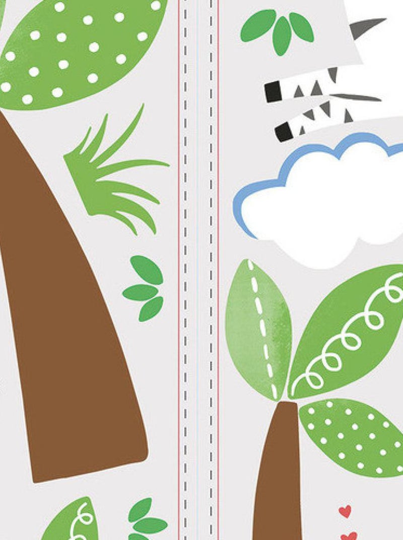Stickers - Amis De La Jungle - Hauteur 45,7 cm Multicolore - Kiabi