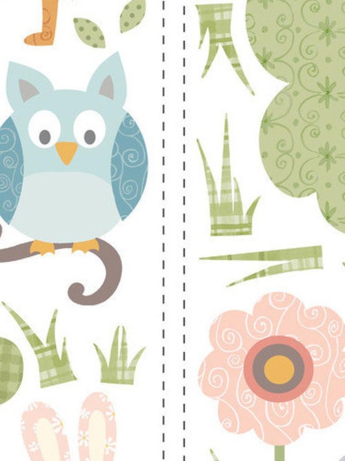 Stickers - Animaux Dans Les Bois - Hauteur 45,7 cm - Kiabi