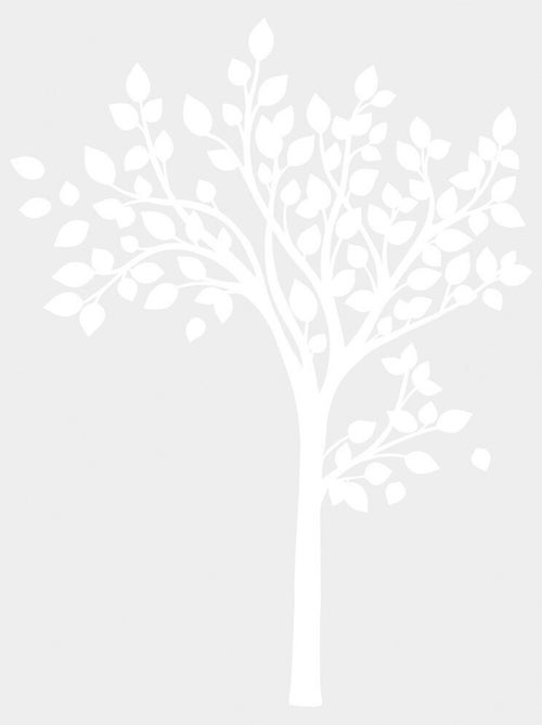 Stickers - Arbre Blanc - Hauteur 92.71 cm - Kiabi