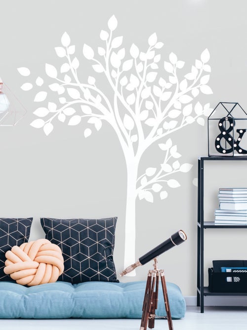 Stickers - Arbre Blanc - Hauteur 92.71 cm - Kiabi