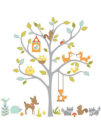 Stickers - Arbres De La Forêt - Hauteur 45,7 cm