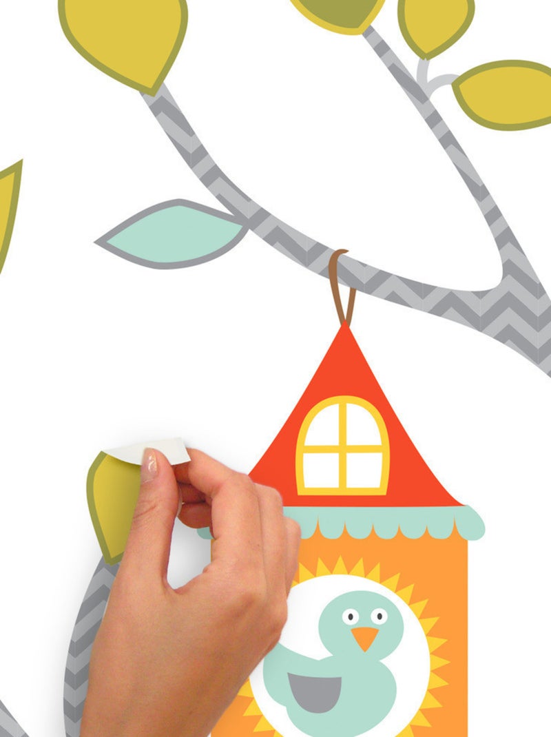 Stickers - Arbres De La Forêt - Hauteur 45,7 cm Multicolore - Kiabi