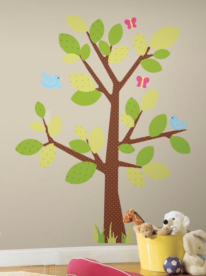 Stickers - Arbres Taille Enfant - Hauteur 45,7 cm Multicolore - Kiabi