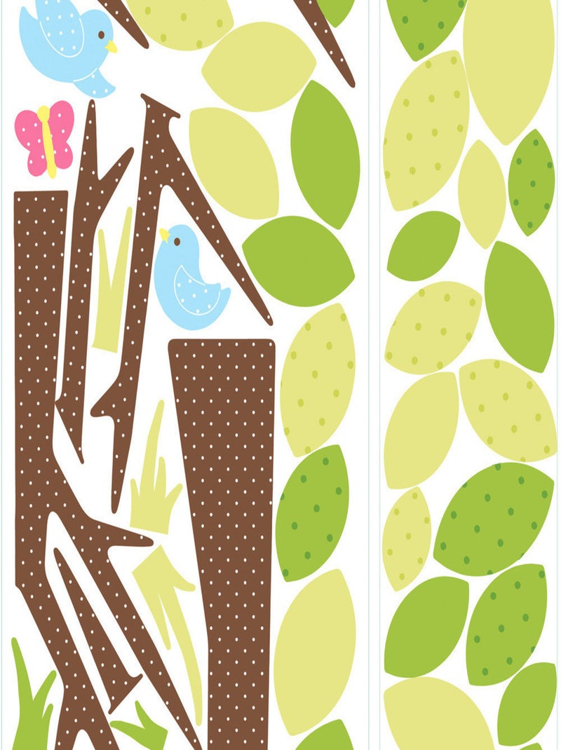 Stickers - Arbres Taille Enfant - Hauteur 45,7 cm Multicolore - Kiabi