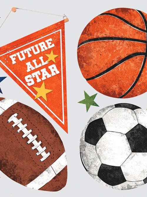Stickers - Ballons De Sport - Hauteur 22.9 cm - Kiabi