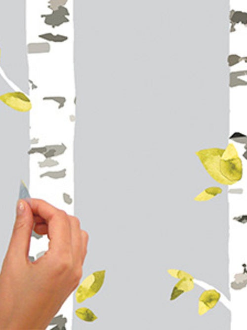 Stickers - Bandes Florales Vertes - Hauteur 45,7 cm - Kiabi