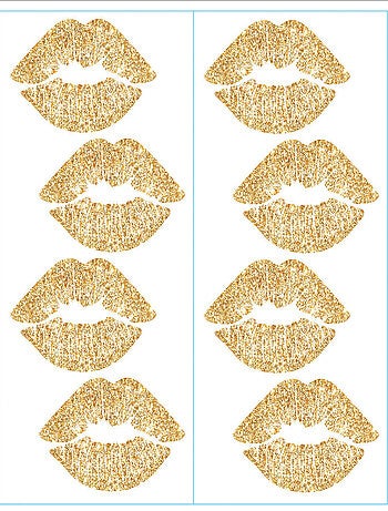 Stickers - Bouches Dorées - Hauteur 44.1 cm