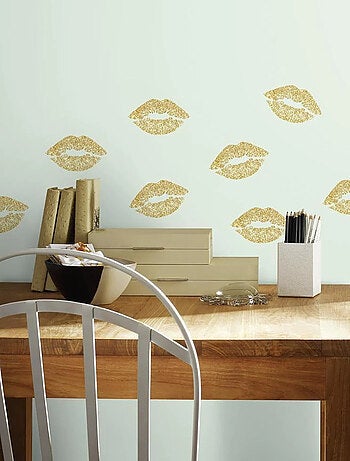 Stickers - Bouches Dorées - Hauteur 44.1 cm