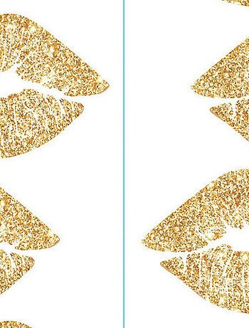 Stickers - Bouches Dorées - Hauteur 44.1 cm