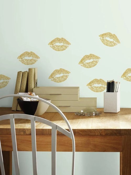 Stickers - Bouches Dorées - Hauteur 44.1 cm - Kiabi