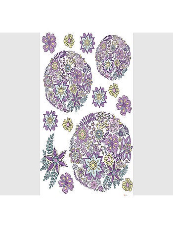 Stickers - Bouquets Fleurs - 1 planche 65 x 85 cm