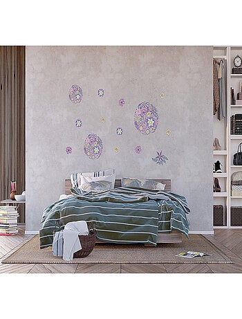 Stickers - Bouquets Fleurs - 1 planche 65 x 85 cm