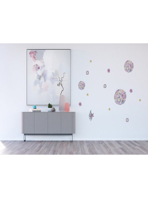 Stickers - Bouquets Fleurs - 1 planche 65 x 85 cm - Kiabi