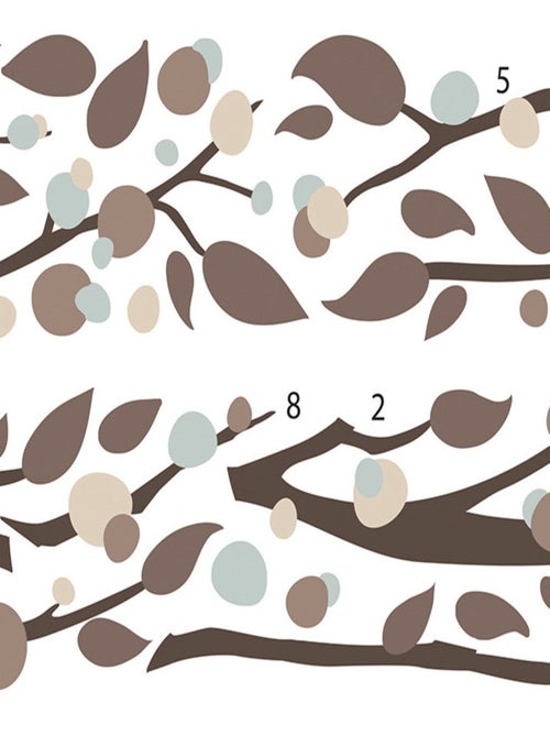 Stickers - Branches Noires - Hauteur 22,9 cm - Kiabi