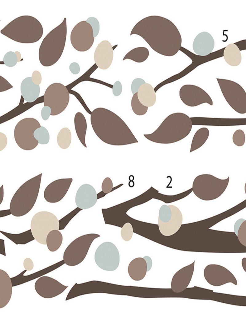 Stickers - Branches Noires - Hauteur 22,9 cm Multicolore - Kiabi