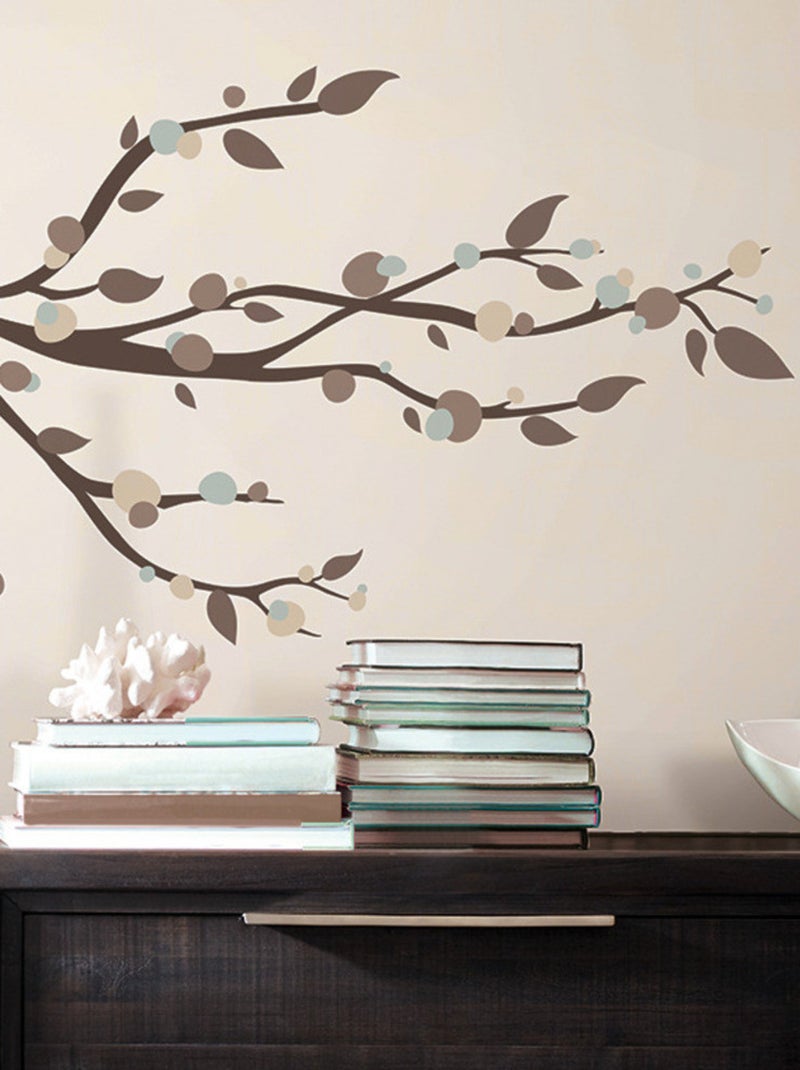 Stickers - Branches Noires - Hauteur 22,9 cm Multicolore - Kiabi
