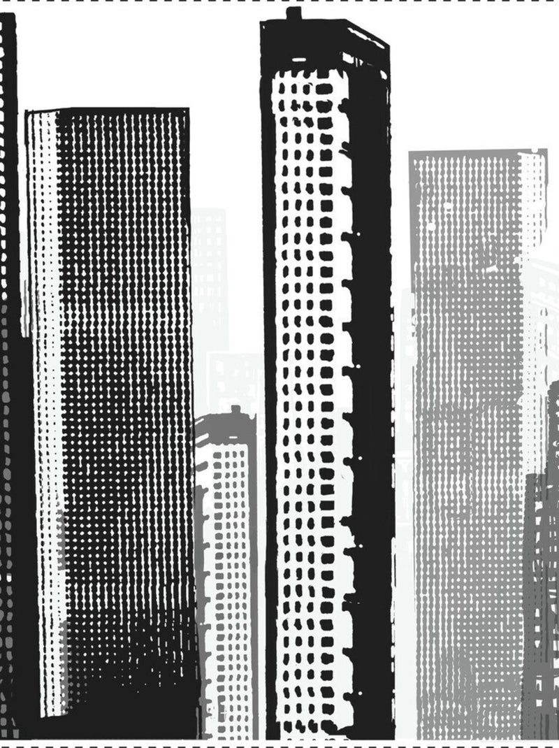 Stickers - Building - Hauteur 45,7 cm Multicolore - Kiabi