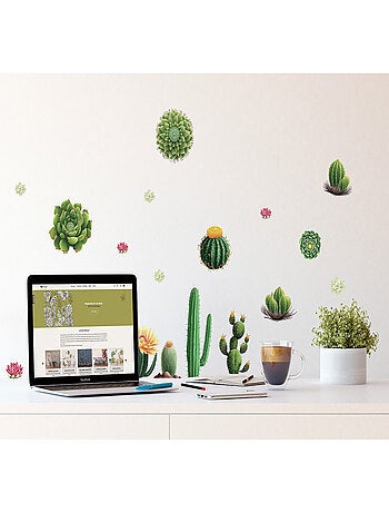 Stickers - Cactus - 1 planche 30x30cm