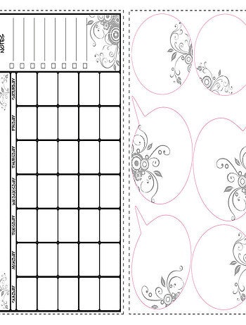 Stickers - Calendrier - Hauteur 45,7 cm